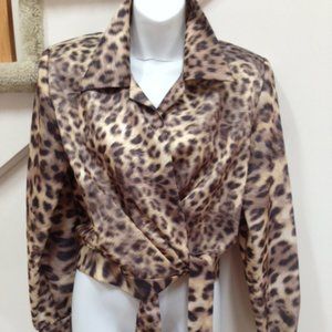 PATRA Jacket Size 10, Animal Print